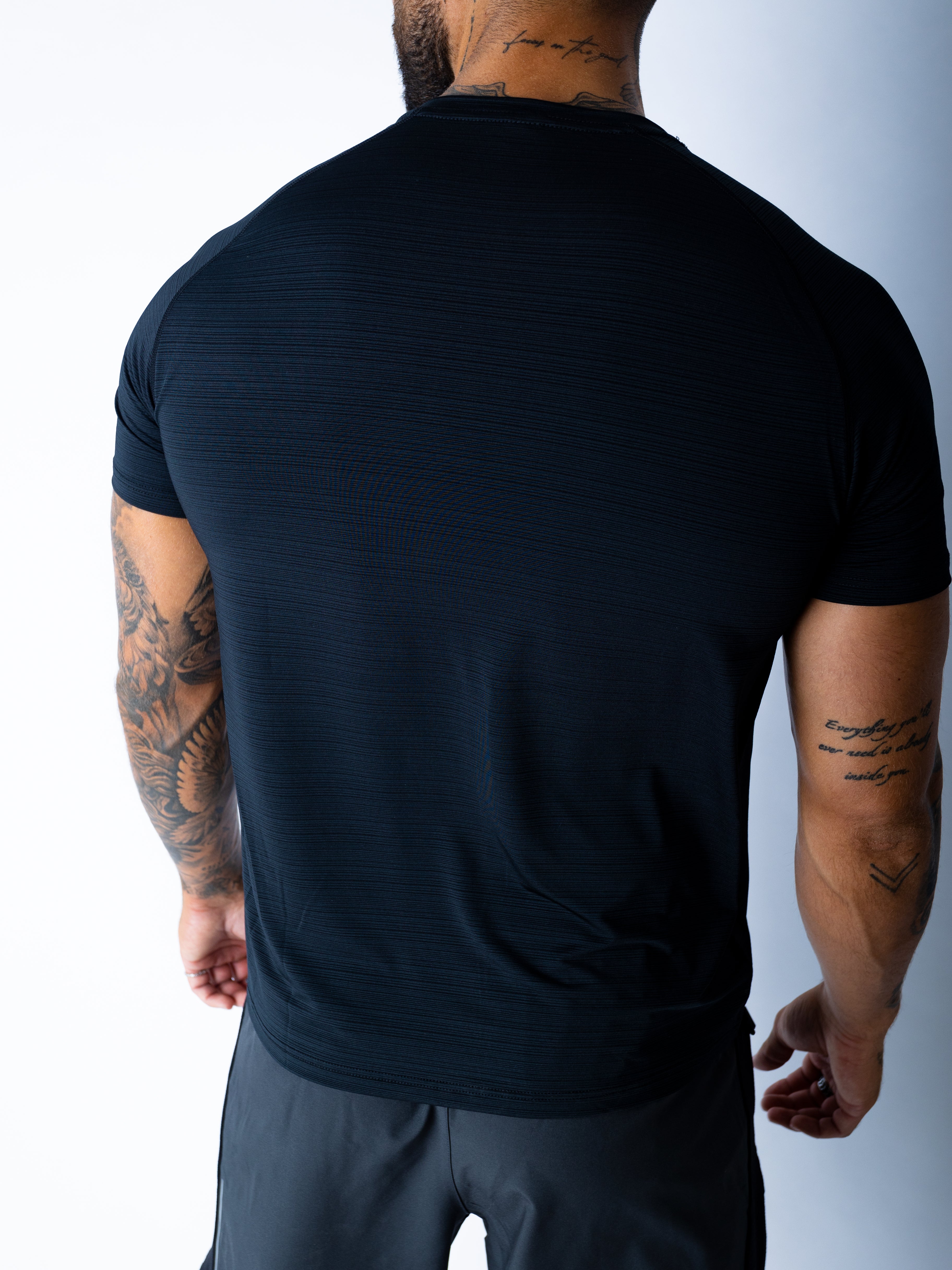 Dry-Fit Checkered Black T-Shirt Sportmonkey PRO