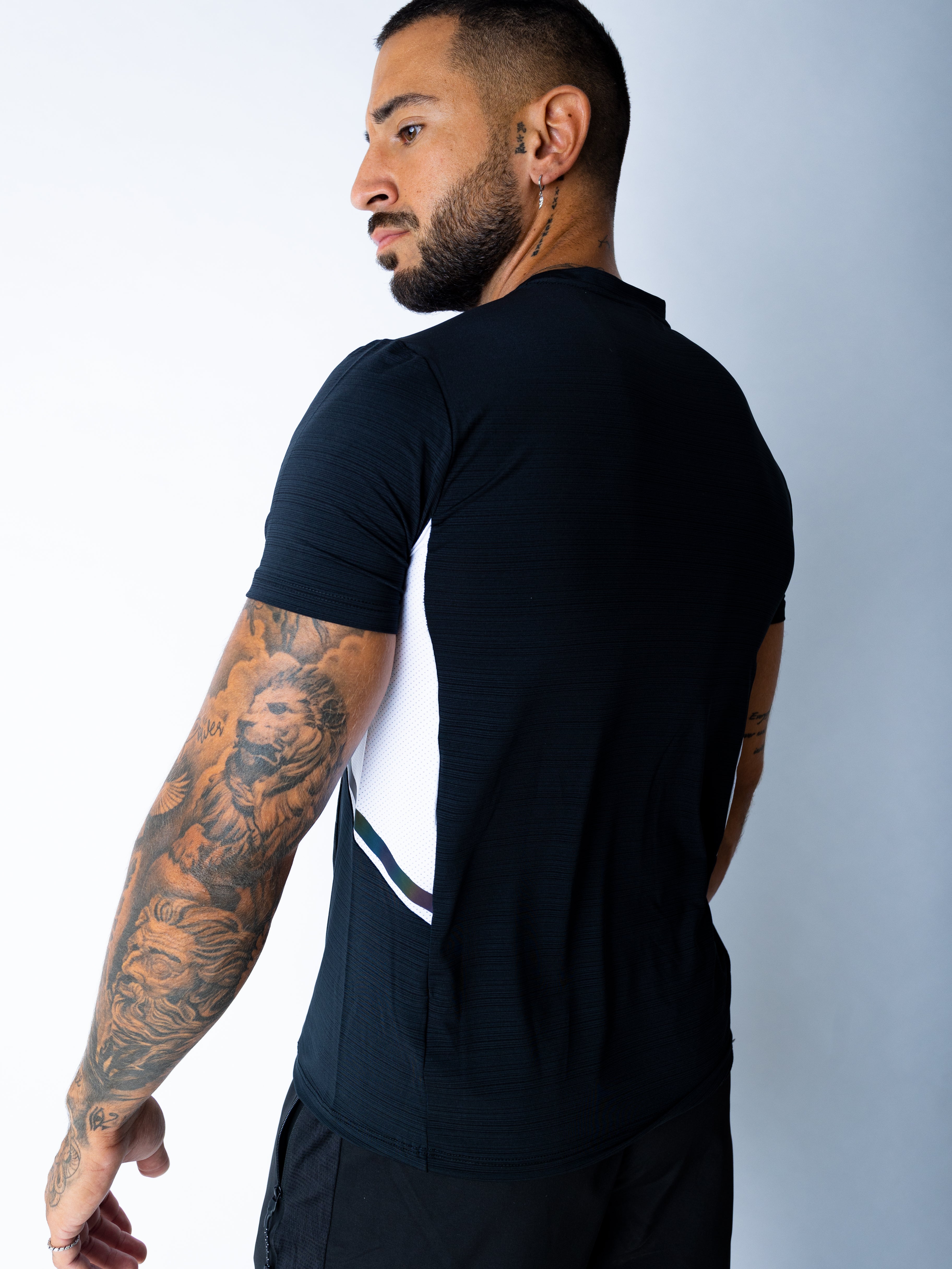 Dry-Fit Black/White T-Shirt Sportmonkey PRO