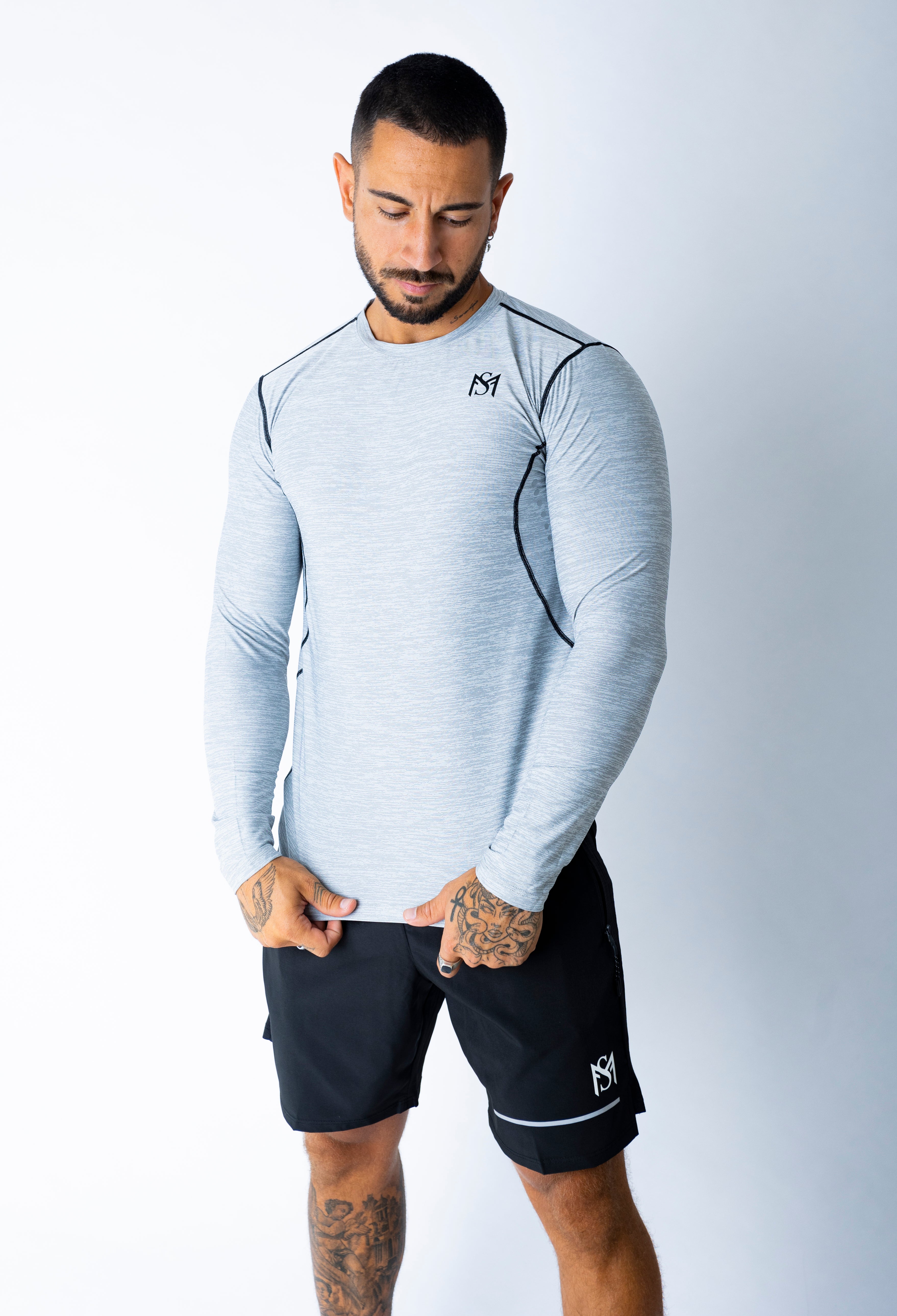 Dry-Fit Long Sleeve Grey Sportmonkey PRO