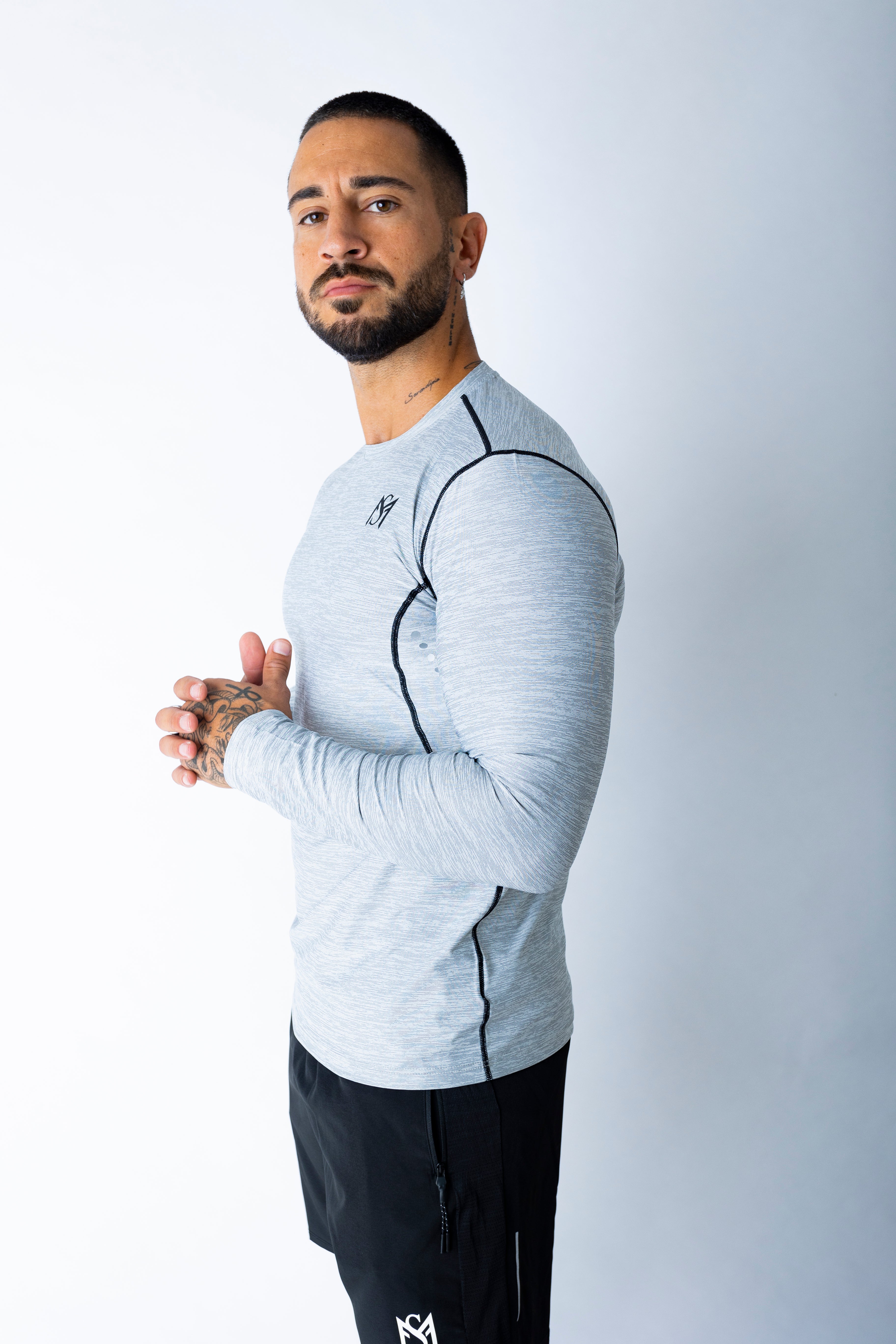 Dry-Fit Long Sleeve Grey Sportmonkey PRO