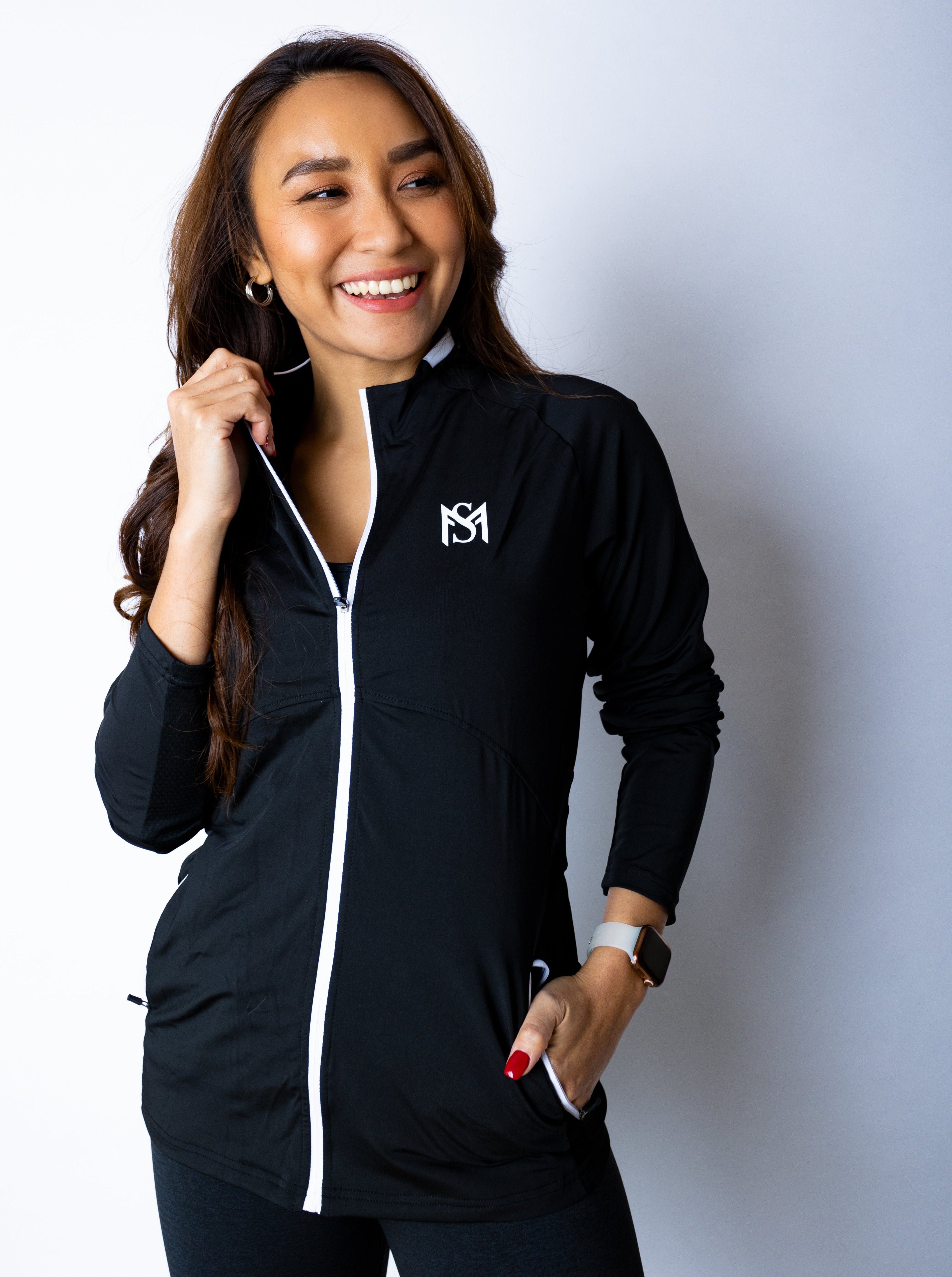 Running Jacket Black Sportmonkey PRO