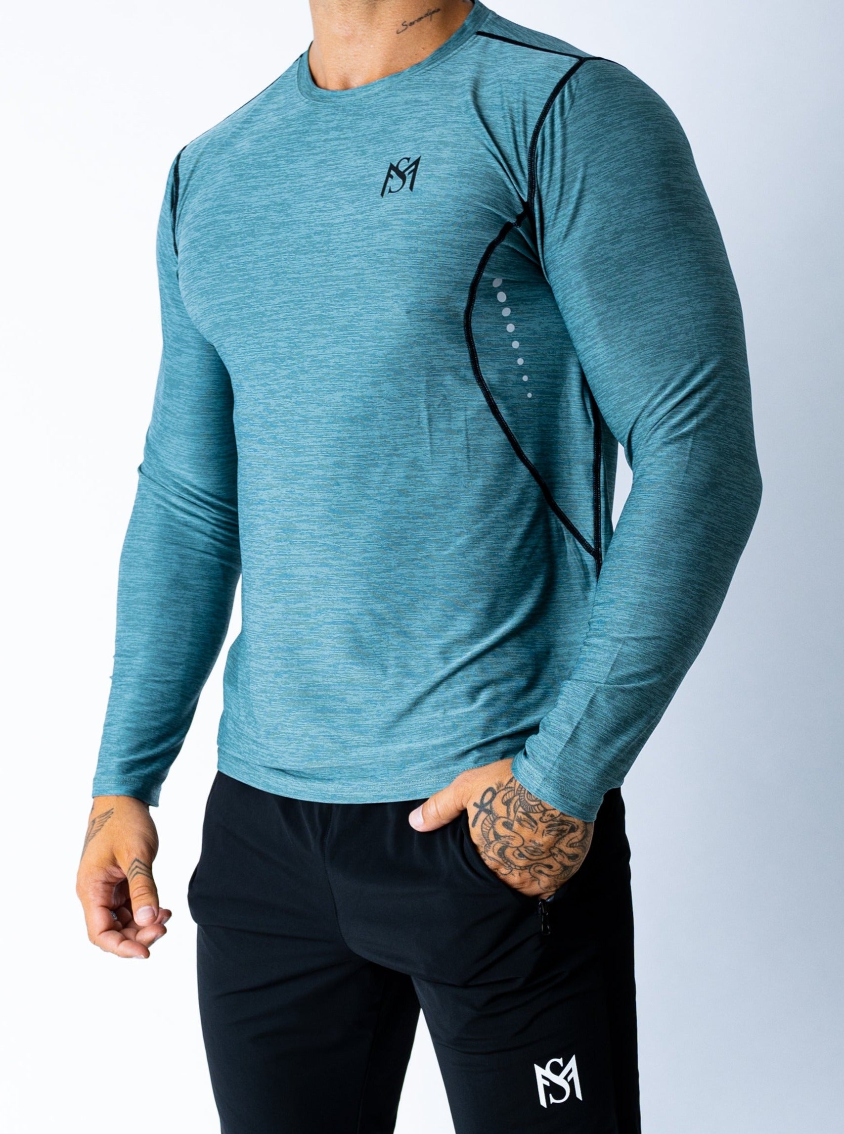 Dry-Fit Dark Green Long Sleeve Sportmonkey PRO
