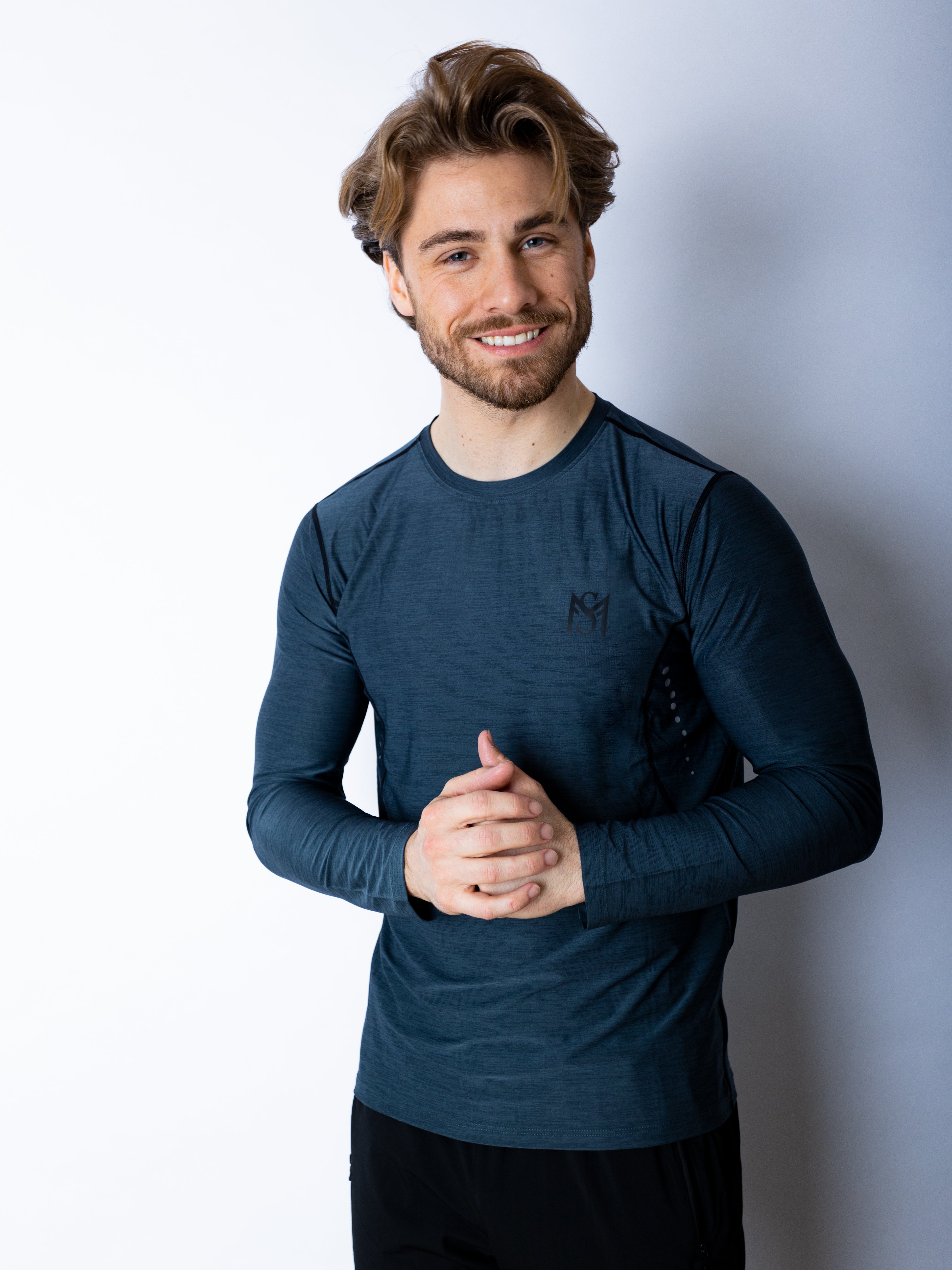 Dry-Fit Dark Grey Long Sleeve Sportmonkey PRO