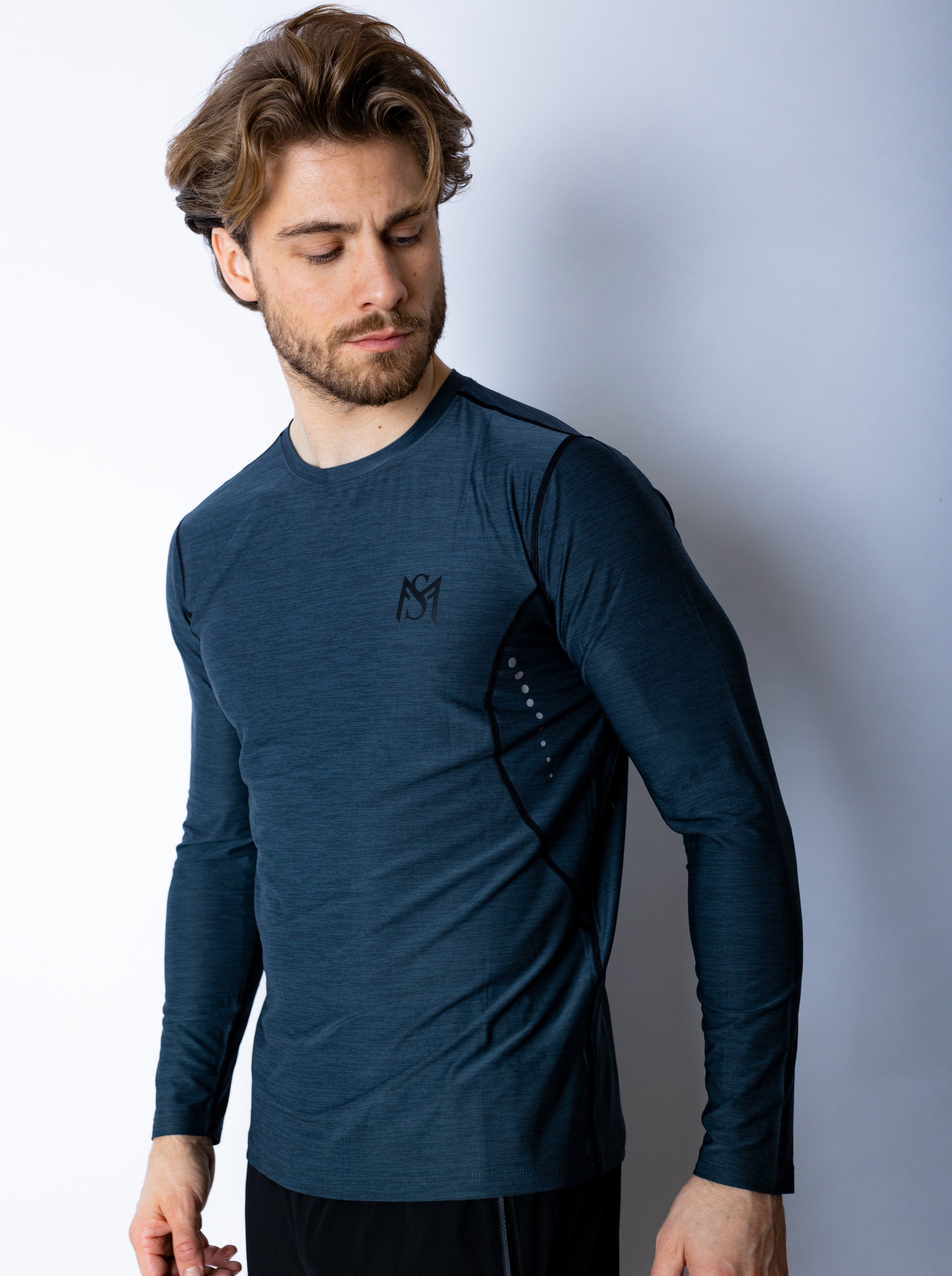 Dry-Fit Dark Grey Long Sleeve Sportmonkey PRO