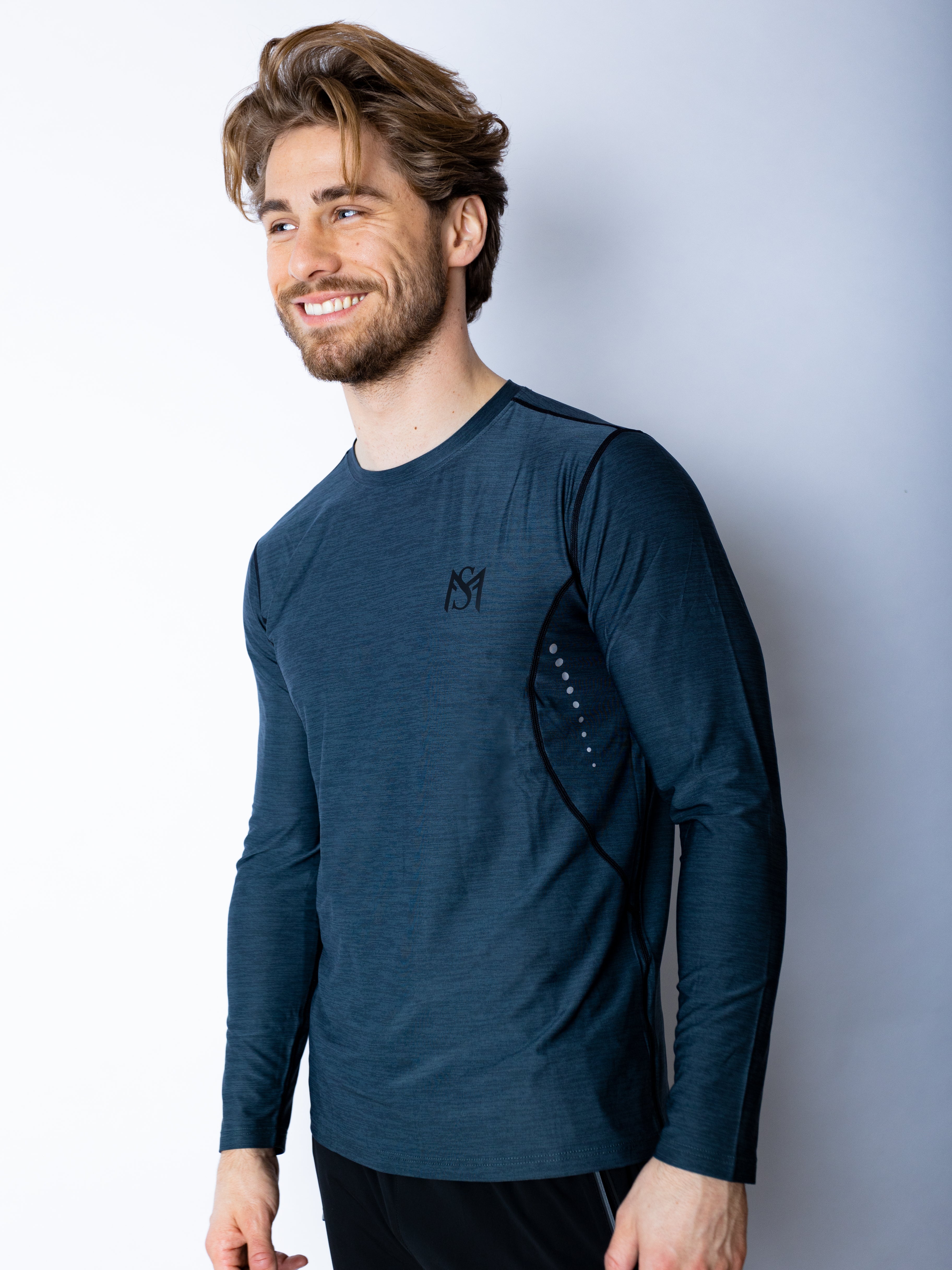 Dry-Fit Dark Grey Long Sleeve Sportmonkey PRO
