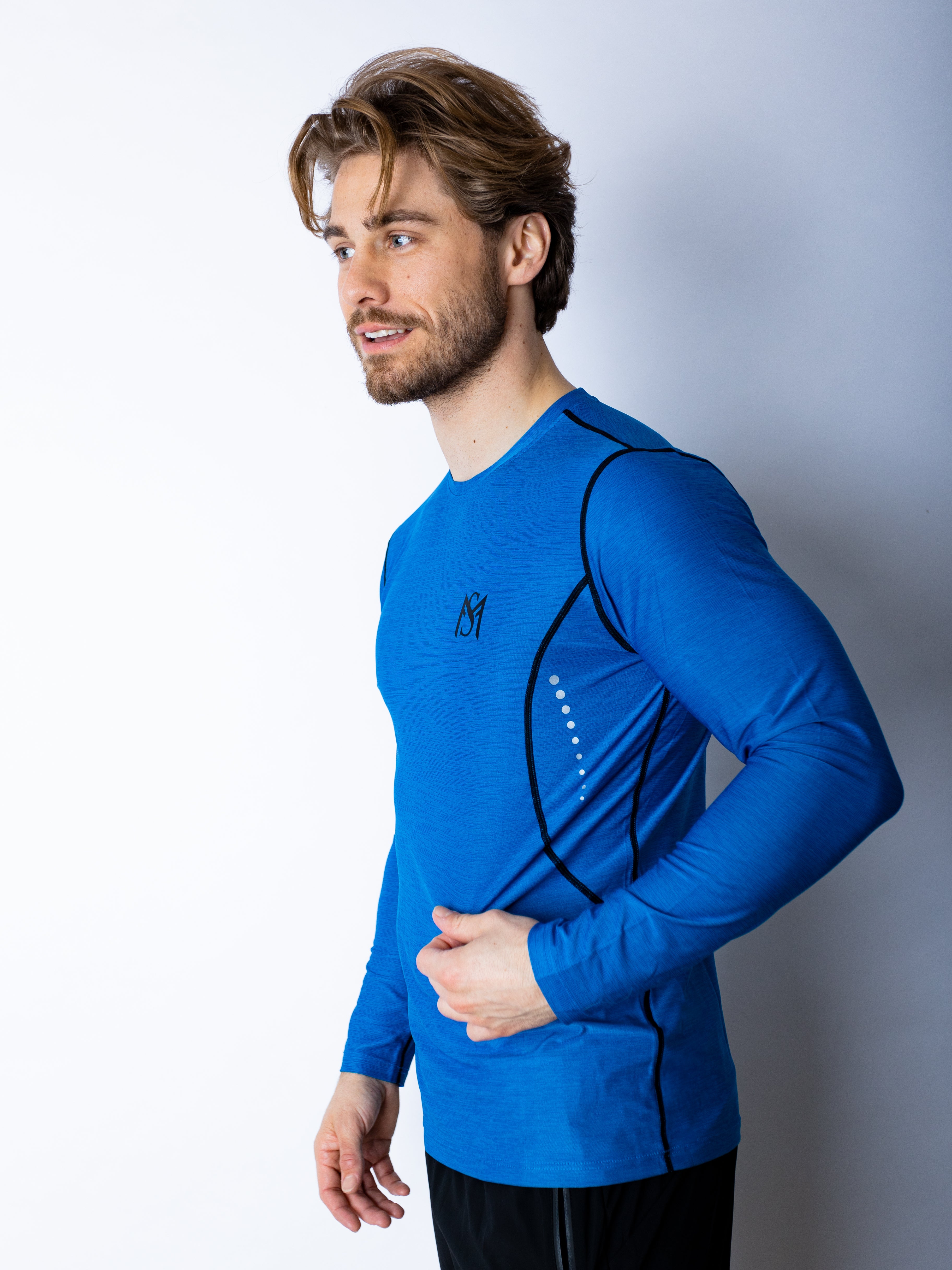 Dry-Fit Blue Long Sleeve Sportmonkey PRO