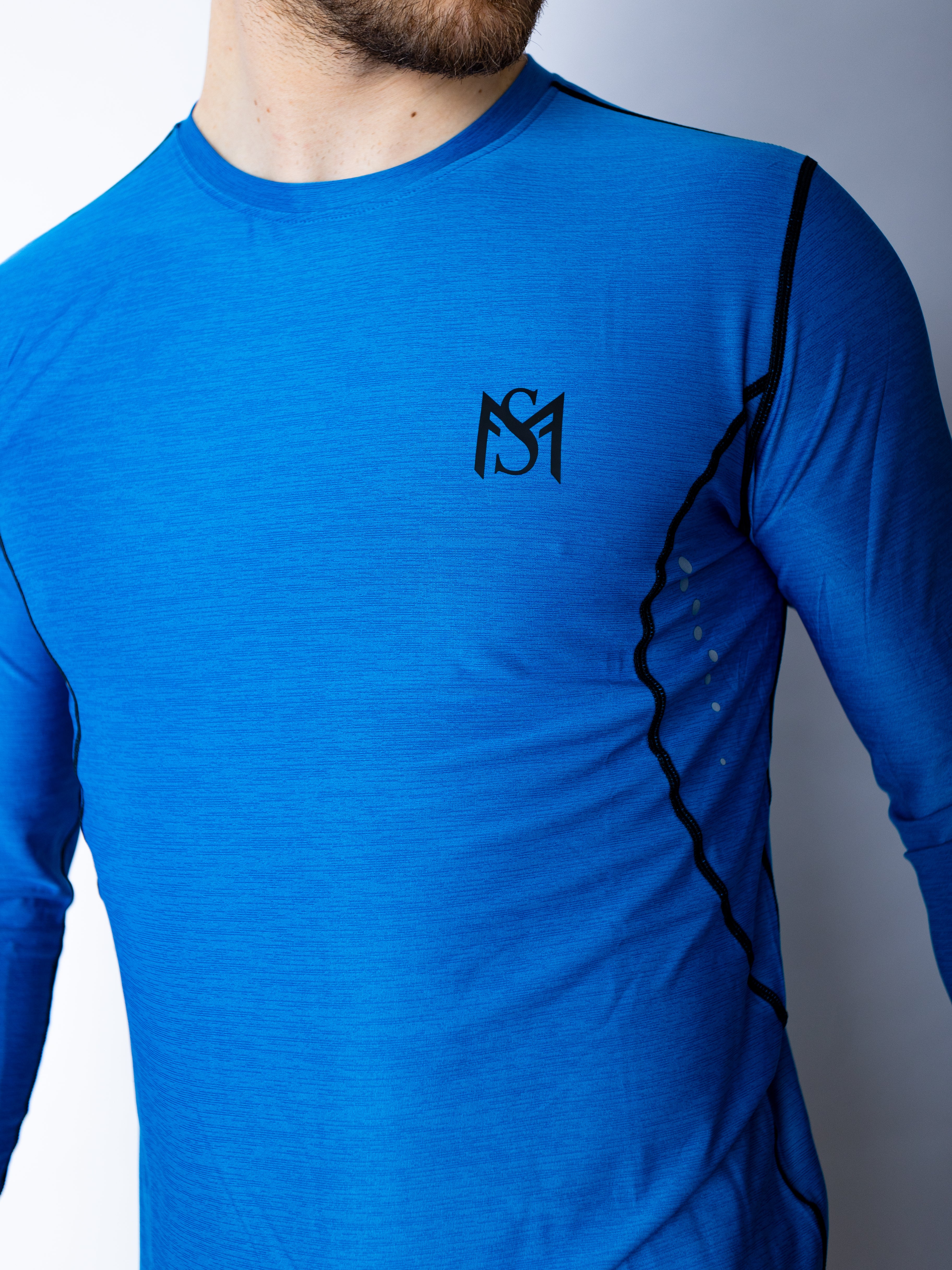 Dry-Fit Blue Long Sleeve Sportmonkey PRO
