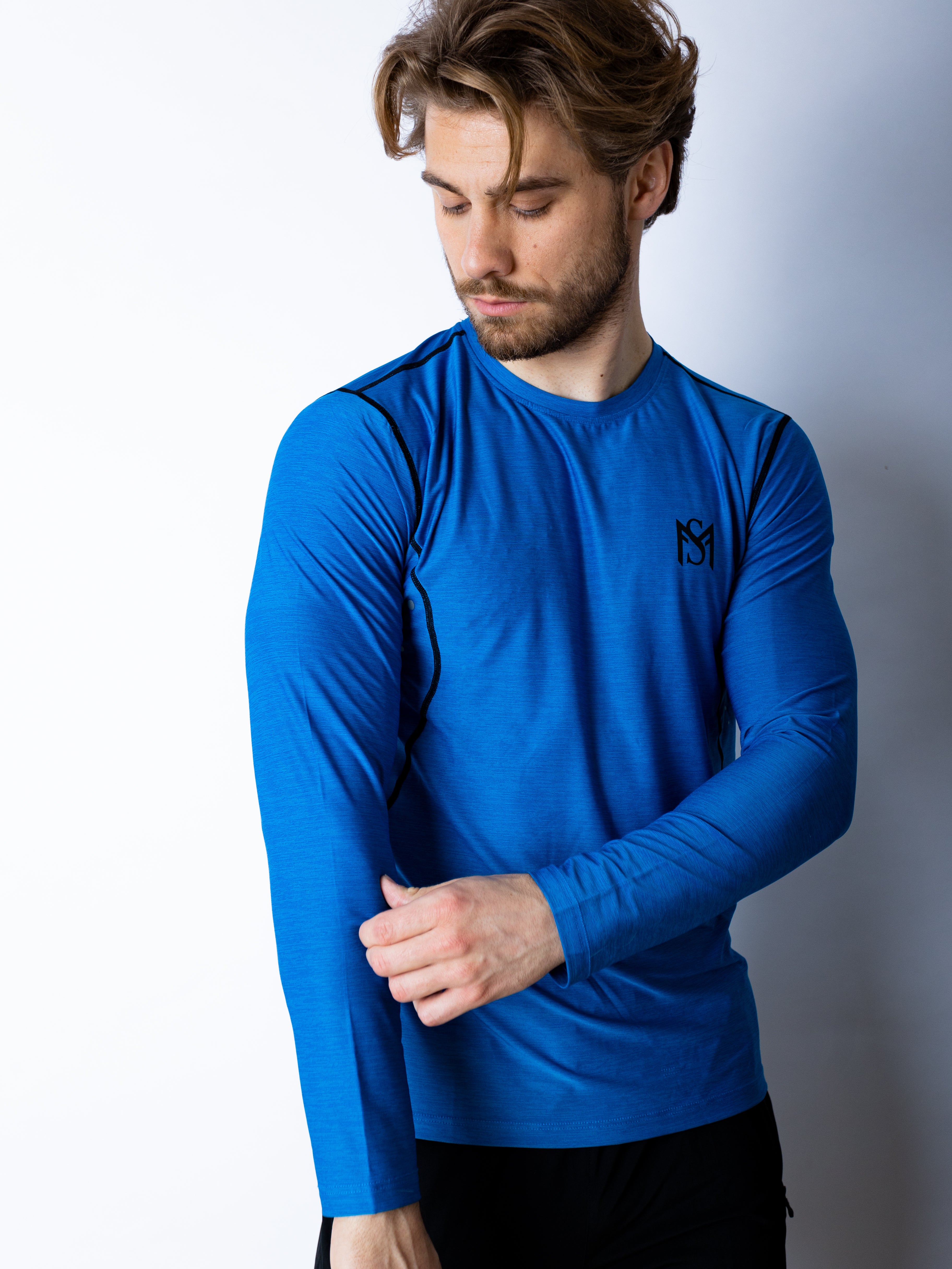 Dry-Fit Blue Long Sleeve Sportmonkey PRO