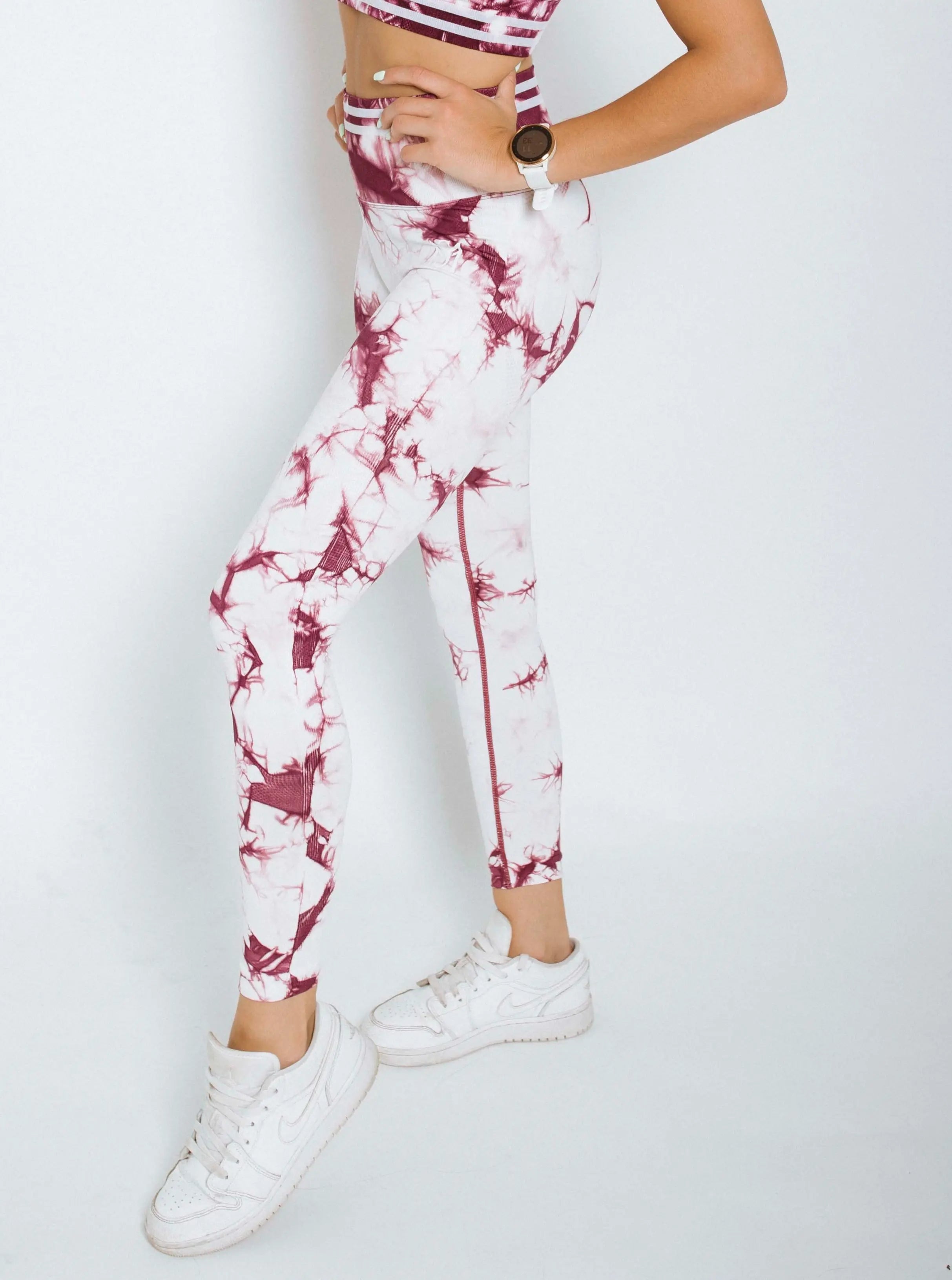 Striped Performance Set Pink Sportmonkey