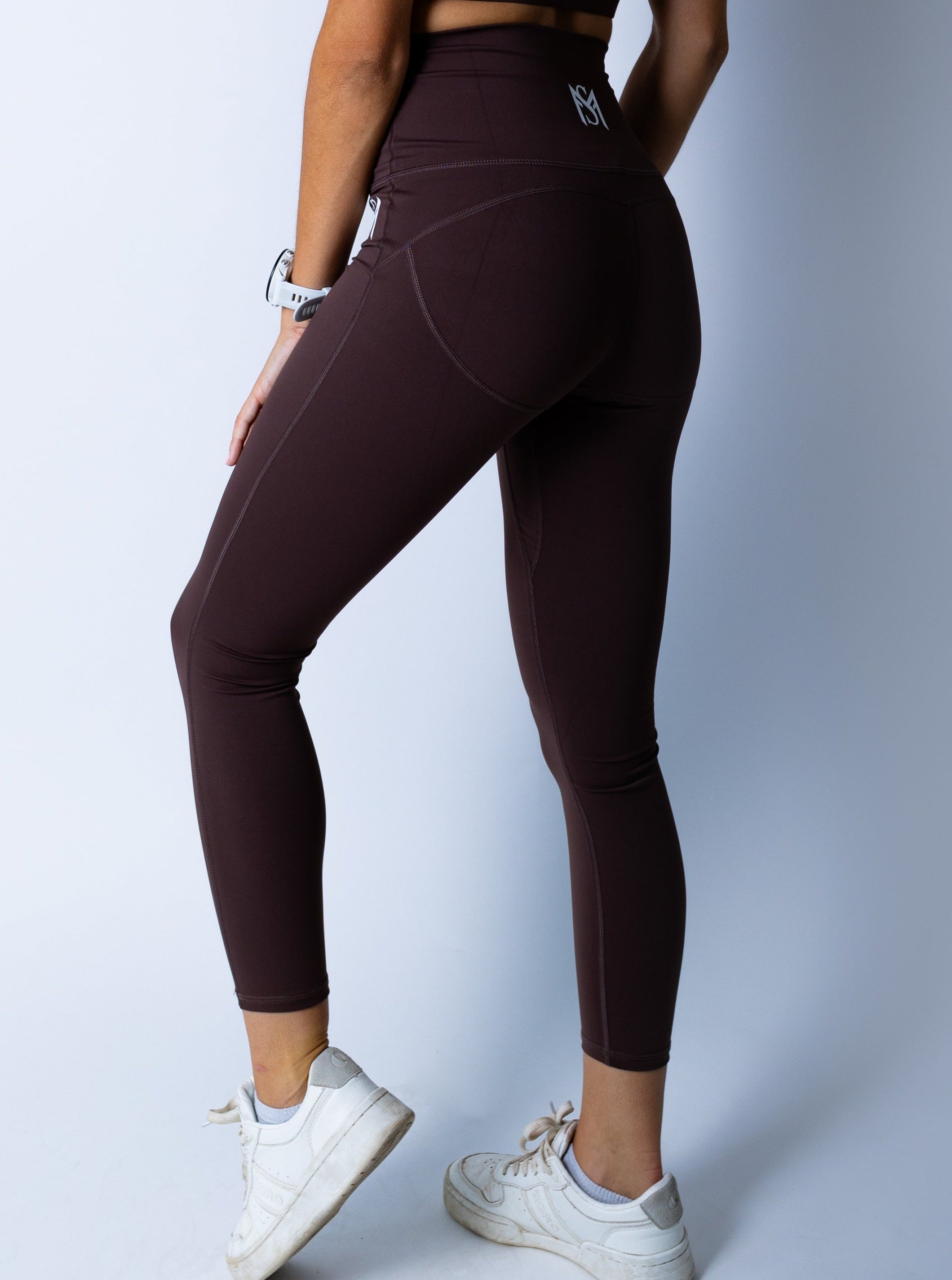 Zipper Legging Brown Sportmonkey