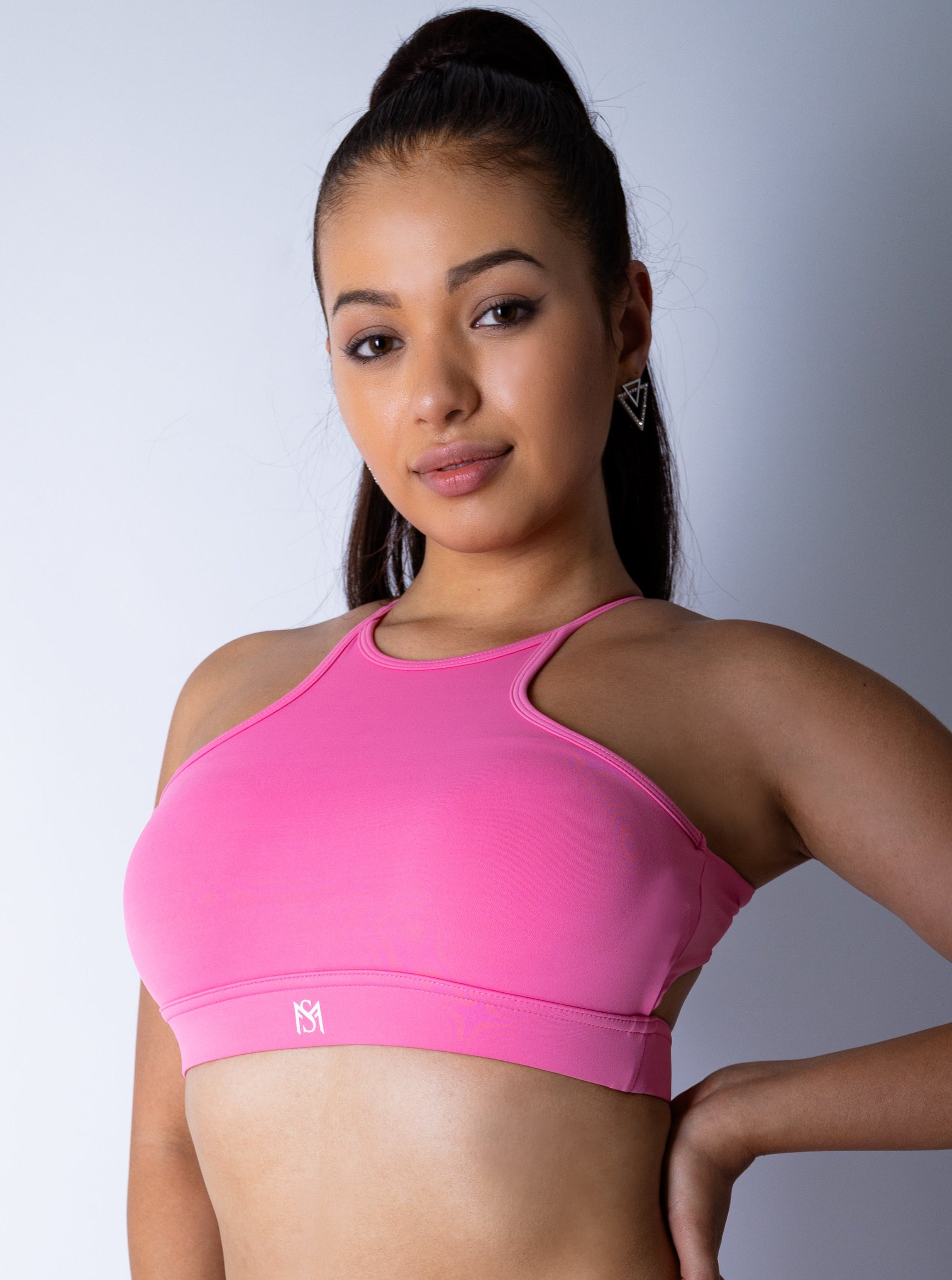 Wrap Elegant Pink Sport Bra Sportmonkey