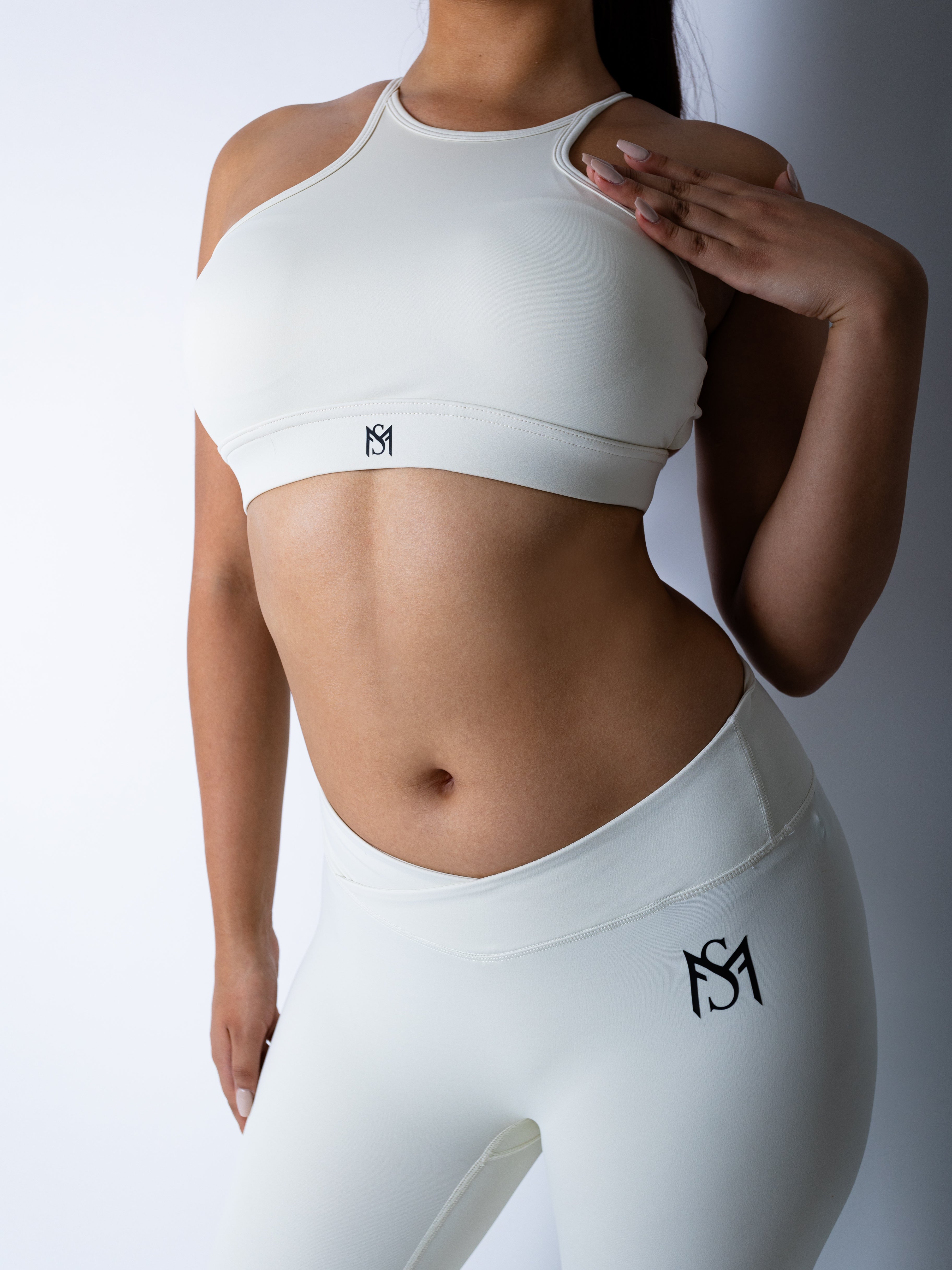 Wrap Elegant White Sport Bra Sportmonkey